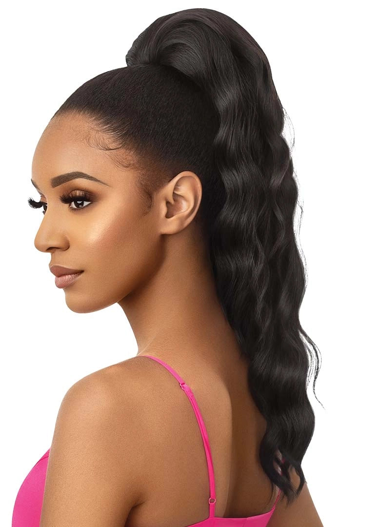 OUTRE PRETTY QUICK DRAWSTRING PONYTAIL - ANI - SIDE BACK