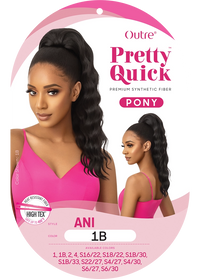 Thumbnail for OUTRE PRETTY QUICK DRAWSTRING PONYTAIL - ANI- LABEL