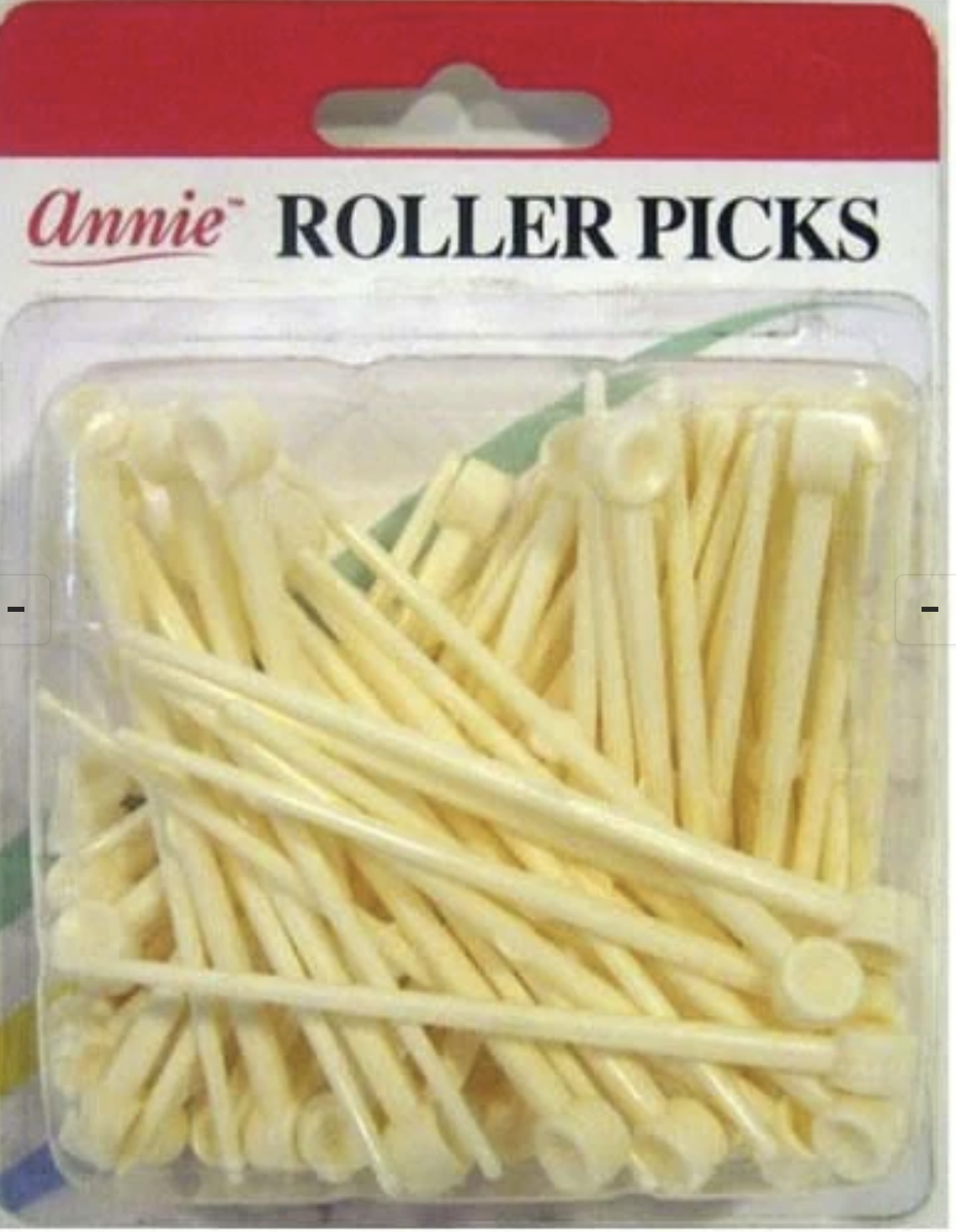 Pack of Annie roller picks with a clear front view