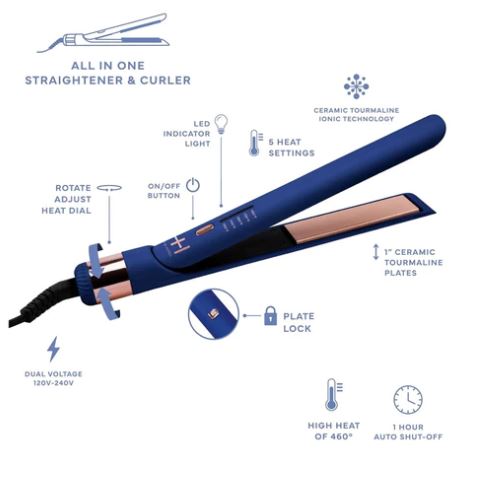 ANNIE HOT & HOTTER Multi Styler Flat Iron 1"