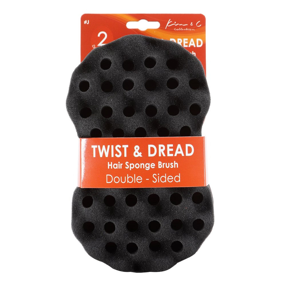 KIM & C TWIST & DREAD SPONGE BRUSH [DOUBLE SIDED]