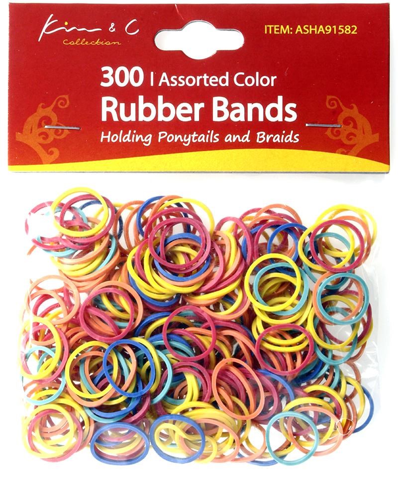 KIM & C RUBBER BAND 300- ASSORTED