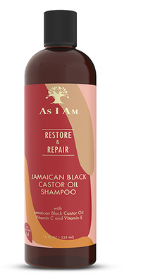 Thumbnail for AS I AM RESTORE & REPAIR Jamaican Black Castor Oil Shampoo (12oz)