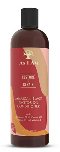 Thumbnail for AS I AM Restore & Repair Jamaican Black Castor Oil Conditioner (12 oz)