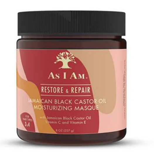 AS I AM Restore & Repair Jamaican Black Castor Oil Moisturizing Masque (8oz)