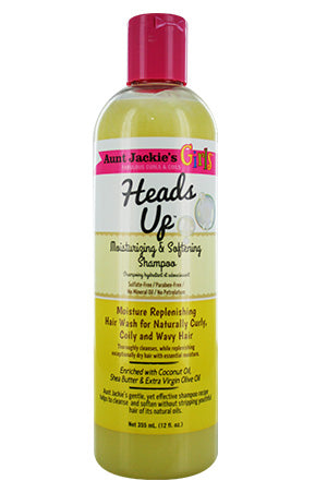 AUNT JACKIE'S Kids Heads Up – Moisturizing & Softening Shampoo (12oz), Sareya Beauty Supply Store in Calgary Alberta Canada