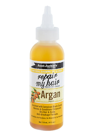 AUNT JACKIE'S Natural Growth Oil Repair My Hair-Argan (4oz), Sareya Beauty Supply Store in Calgary Alberta 