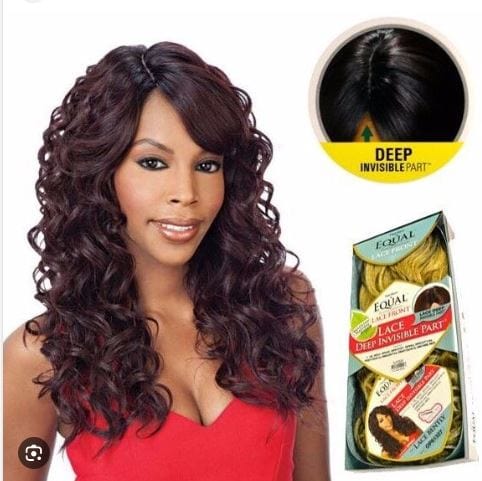 SHAKE N GO FREETREESS EQUAL Brazilian Lace Deep invisible Part Curly Hair Wig - Lace Bently