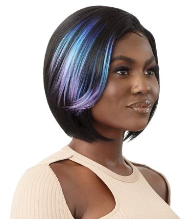 OUTRE COLOR BOMB SYNTHETIC HD LACE FRONT WIG BETTINA, SIDE VIEW