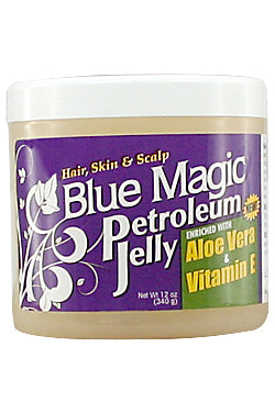 BLUE MAGIC Petruleum Jelly with Aloe Vera & VIitamin E- 12oz