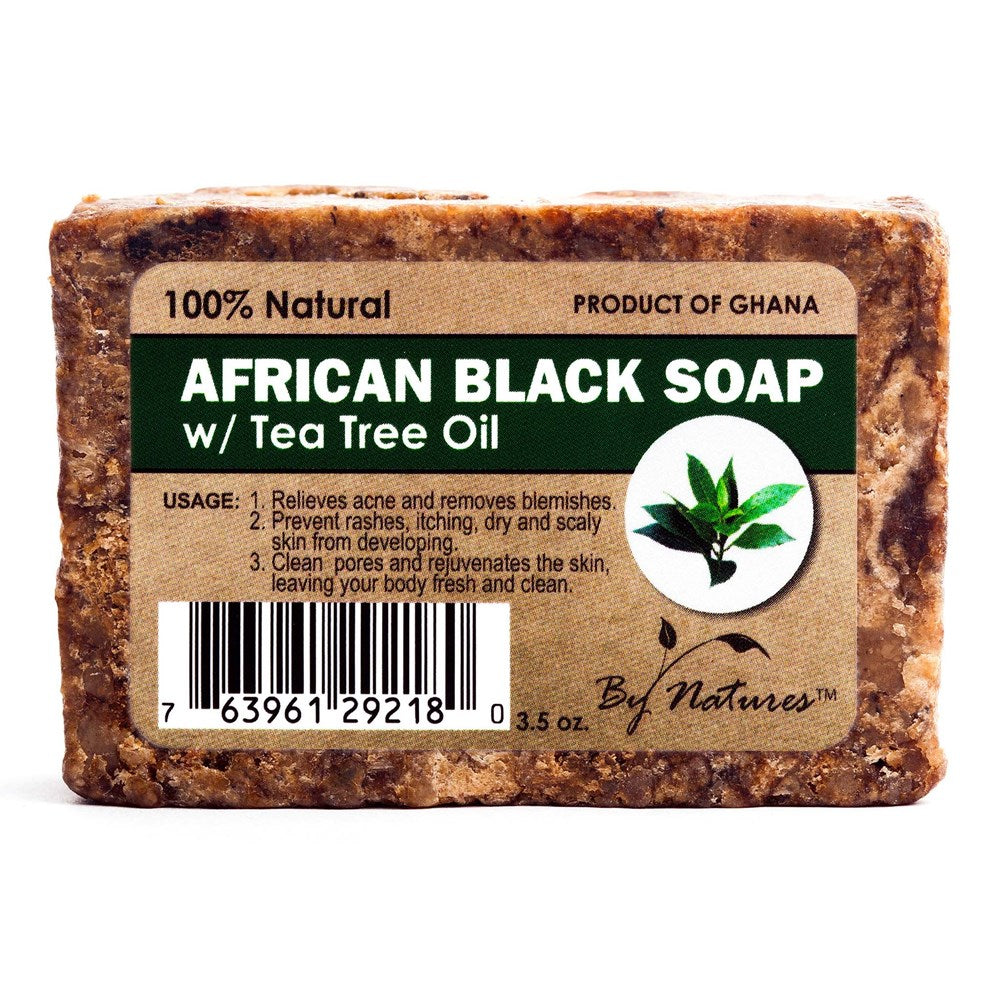 By Natures African Black Soap-(3.5oz)