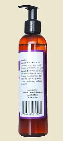 SERENITY ORGANIC BODY WASH - 8 OZ