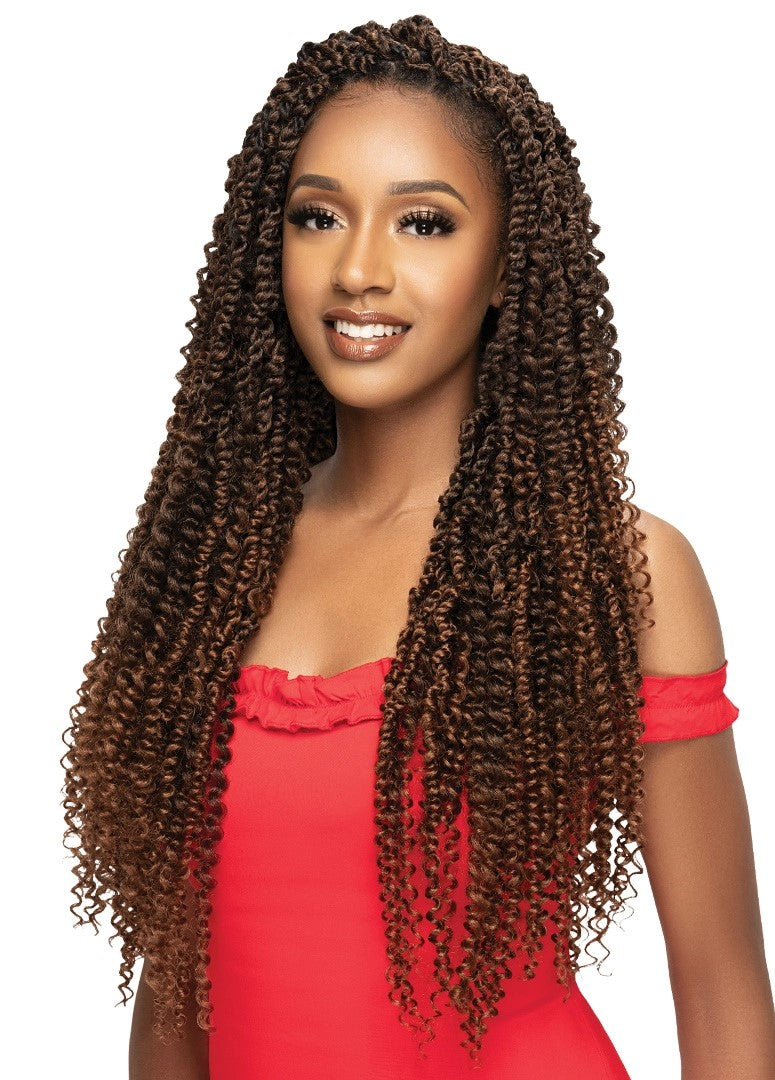 OUTRE X-PRESSION TWISTED UP CROCHET BRAID BOHO KINKY PASSION WATER WAVE 24"