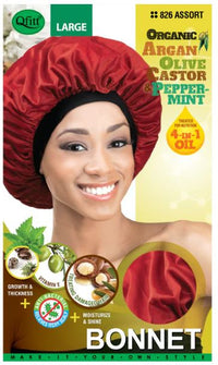 Thumbnail for QFITT ORGANIC SATIN BONNET-  LARGE