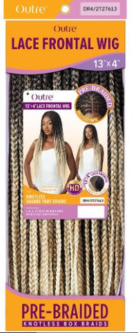 Thumbnail for OUTRE BRAIDED LACE FRONT WIG KNOTLESS SQUARE PART 26