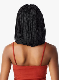 Thumbnail for SENSATIONNEL CLOUD 9 4X4 BRAIDED LACE WIG - BOX BRAID BOB, BACK