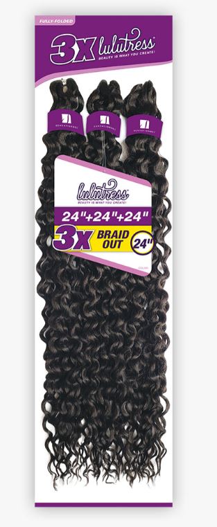 SENSATIONNEL LULUTRESS 3X BRAID OUT 24″, PACK