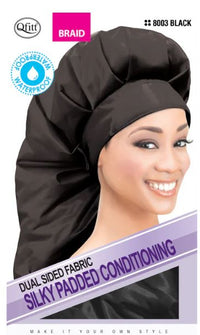 Thumbnail for QFITT BRAID DUAL SIDED SILKY PADDED CONDITIONING CAP