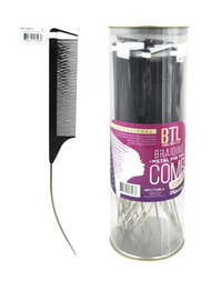 Thumbnail for Braiding comb with clear packaging and purple label on a white background