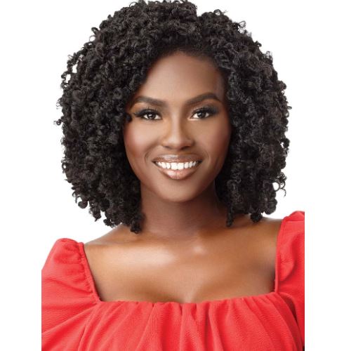 OUTRE BRAIDED WIG X-PRESSION TWISTED UP LACE FRONT 4X4 -BUTTERFLY BOMB TWIST 14", FRONT