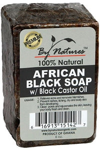 Thumbnail for BY NATURES AFRICAN BLACK SOAP - 6 OZ