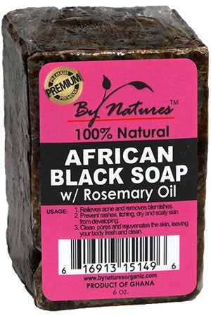 BY NATURES AFRICAN BLACK SOAP - 6 OZ