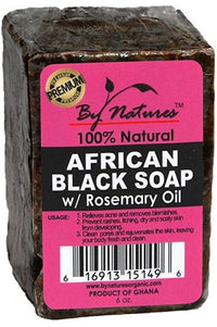 Thumbnail for BY NATURES AFRICAN BLACK SOAP - 6 OZ