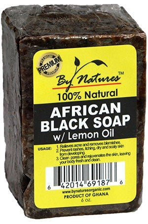 BY NATURES AFRICAN BLACK SOAP - 6 OZ