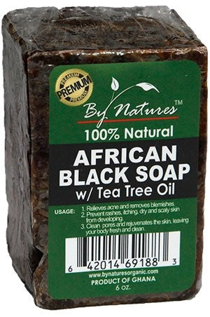 BY NATURES AFRICAN BLACK SOAP - 6 OZ