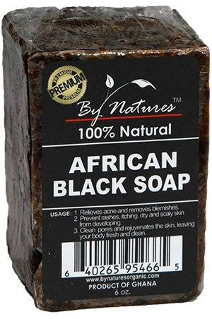 BY NATURES AFRICAN BLACK SOAP - 6 OZ