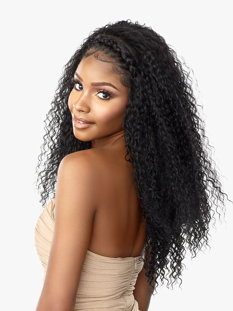 SENSATIONNEL CLOUD 9 WHATLACE? LACE WIG - SORAYA, SIDEVIEW