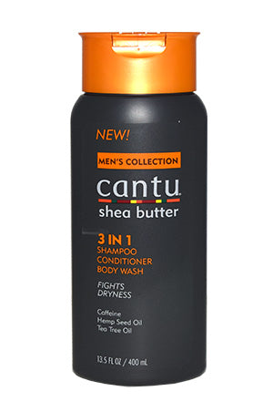 CANTU MENS 3 IN 1 SHAMPOO/CONDITIONER/BODY WASH ( 13.50Z)