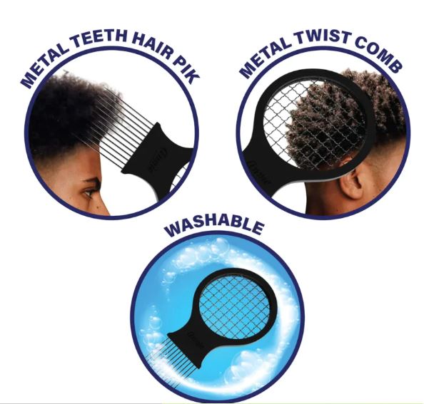 ANNIE Primex Twist & Pik Comb - Black
Beauty Supply Store in Calgary, Best Beauty Supply Store Near Me, Hair Extensions Calgary, Human Hair Wigs Calgary, Synthetic Hair Calgary, Natural Hair Products Calgary, Braiding Hair Calgary, Weaves and Wigs Calgary, Barber and Stylist Services Calgary, Afro Hair Care Calgary, Ethnic Beauty Supply Store Calgary, Hair Accessories Store Calgary, Walk-in Barber Calgary, Hair and Beauty Products Calgary, Top-Rated Beauty Supply Store Calgary