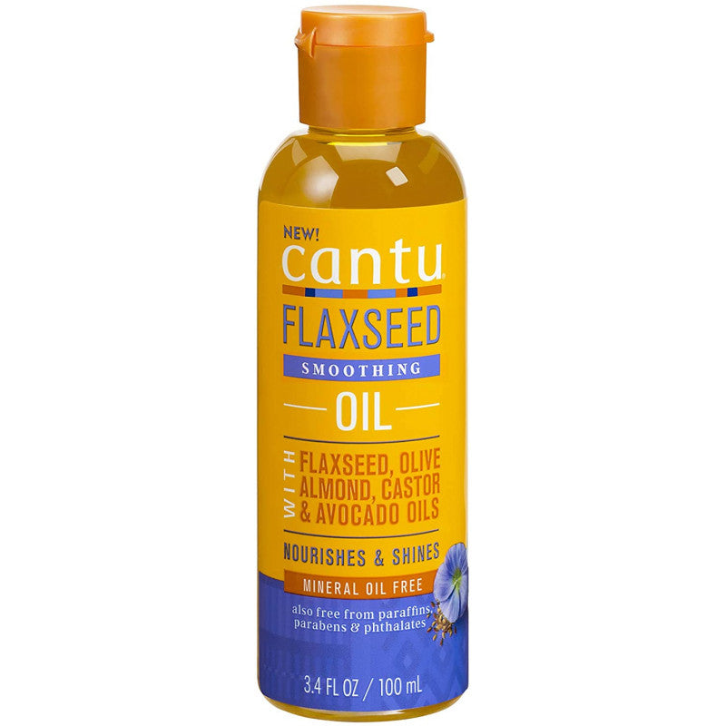CANTU Flaxseed Olive Almond Castor Avocado Smoothing Oil (3.5oz), Sareya Beauty Supply Store in Calgary Alberta Canada