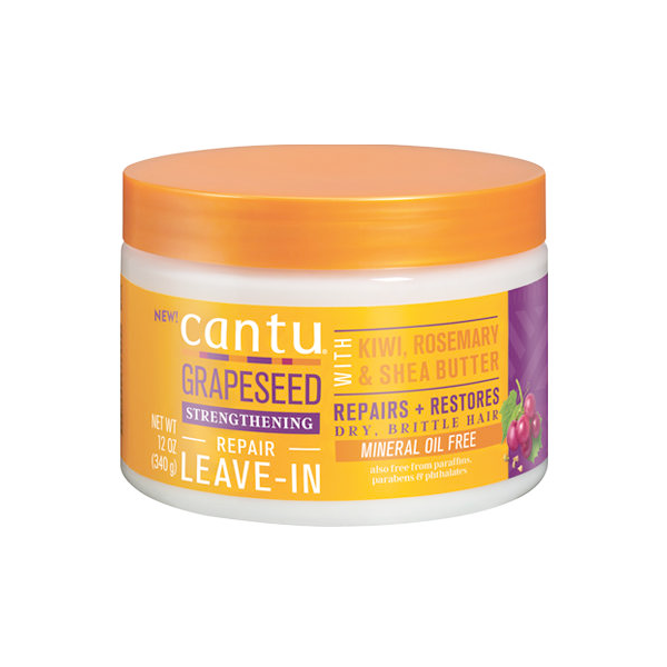 CANTU Grapeseed Strengthening Repair Leave-In Cream (12oz), Sareya Beauty Supply Store in Calgary Alberta Canada