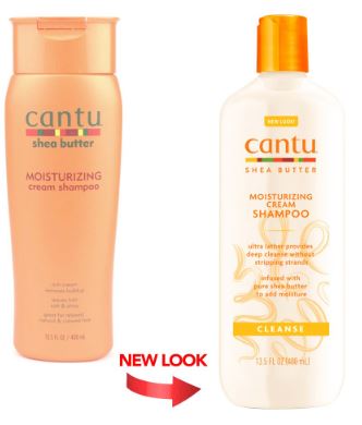 CANTU Shea Butter Moisturizing Cream Shampoo (13.5oz) new look 