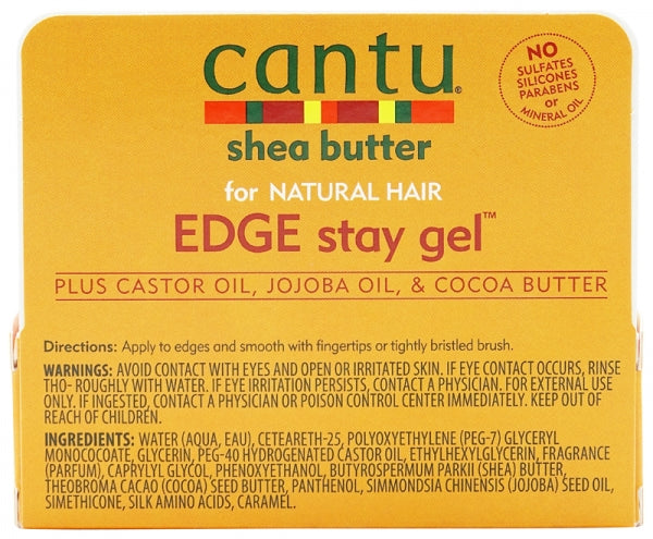 CANTU Shea Butter for Natural Hair Edge Stay Gel (0.5 oz), Sareya Beauty Supply Store in Calgary Alberta Canada 