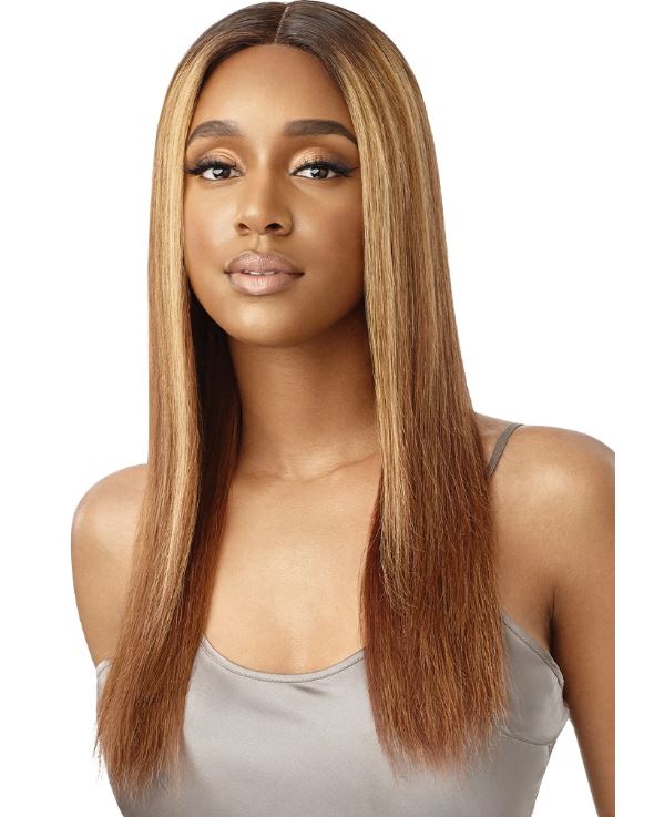 OUTRE  MYTRESSES BLACK LABEL CUSTOM COLORED LACE FRONT WIG HH-CASSINA, FRONT VIEW