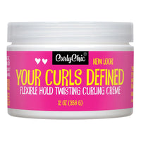 Thumbnail for CURLY CHIC Your Curls Defined Flexible Hold Twisting Curling Creme (12oz)