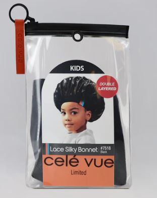 QFITT CELE KIDS LACE SILKY BONNET