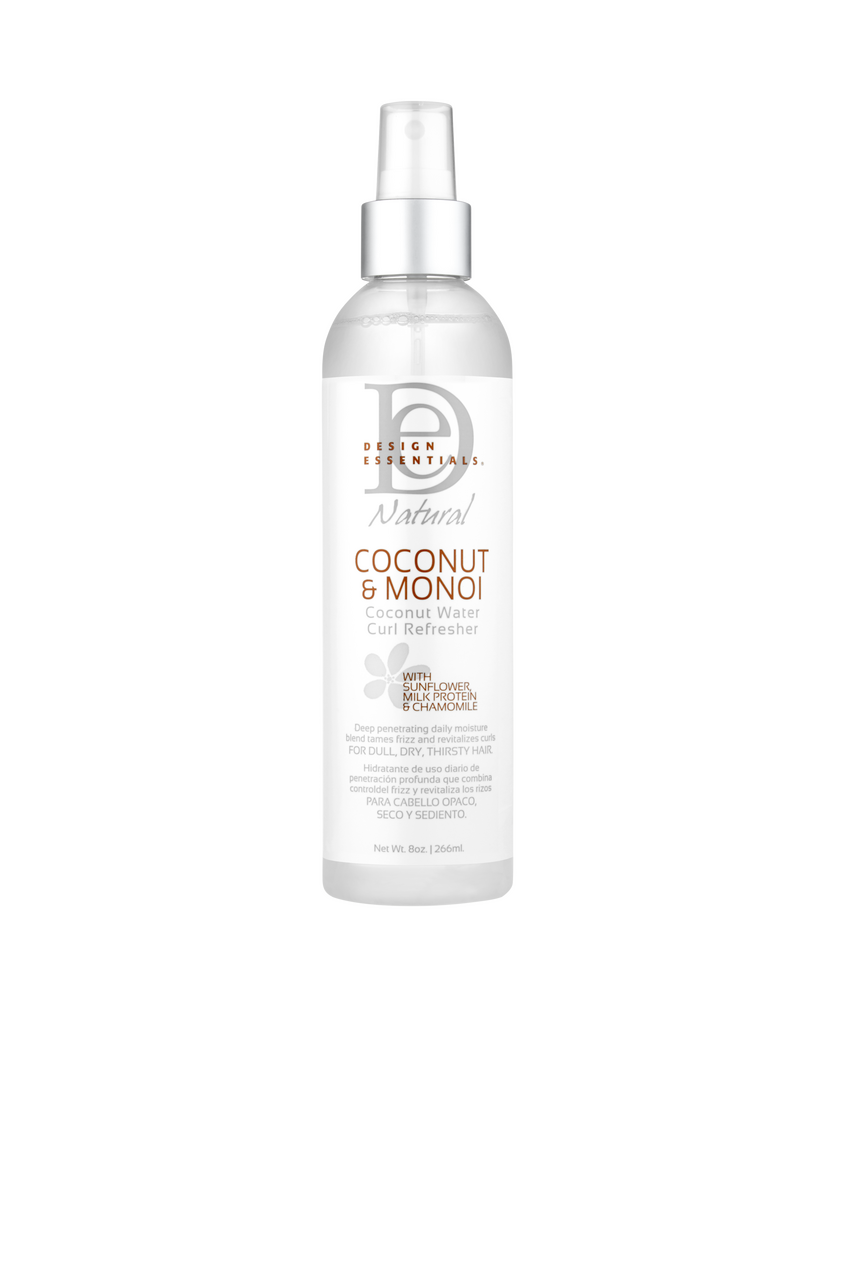 DESIGN ESSENTIALS COCONUT & MONOI WATER CURL REFRESHER - 8 OZ