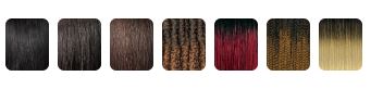 OUTRE BRAIDED WIG X-PRESSION TWISTED UP LACE FRONT 4X4 -BUTTERFLY BOMB TWIST 14", COLORS