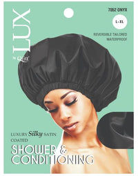 Thumbnail for QFITT LUX X-LARGE LUXURY SILKY SATIN COATED SHOWER & CONDITIONING - SOLID