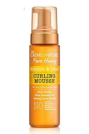 CREME OF NATURE Pure Honey Curling Mousse (7Oz) - Sareya Beauty - Calgary hair store, Beauty Supply