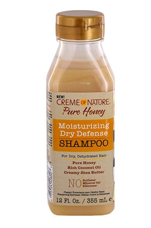 CREME OF NATURE PURE HONEY MOISTURIZING DRY DEFENSE SHAMPOO 12OZ