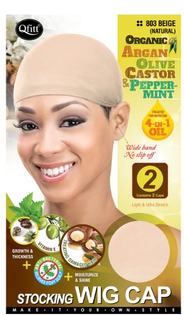 QFITT ORGANIC STOCKING WIG CAP - 2 CAPS