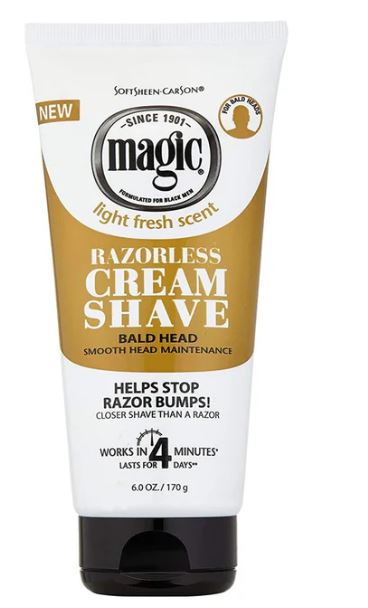 SOFTSHEEN CARSON MAGIC RAZORLESS CREAM SHAVE 6oz