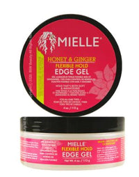 Thumbnail for MIELLE ORGANICS HONEY & GINGER FLEXIBLE HOLD EDGE GEL 4oz