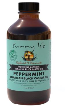 SUNNY ISLE JAMAICAN BLACK CASTOR OIL -PEPPERMINT OIL