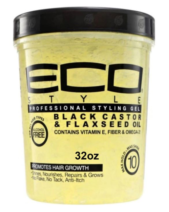 ECO STYLING GLE BLACK CASTOR & FLAXSEED OIL